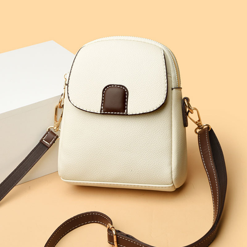 2025 New Fashionable Single Shoulder Small Trendy Women's Mobile Phone Soft Leather Versatile Crossbody Bag
