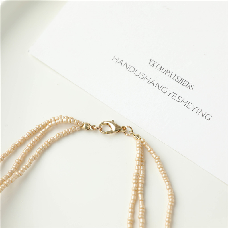 Ethnic style shell creative necklace women's temperament sweater light geometric crystal collarbone chain