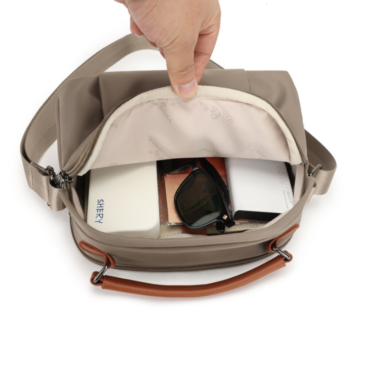 2025 New Fashionable Large Capacity Commuter Handbag Mom's Casual Waterproof Oxford Cloth Single Shoulder Crossbody Bag Women's Bag