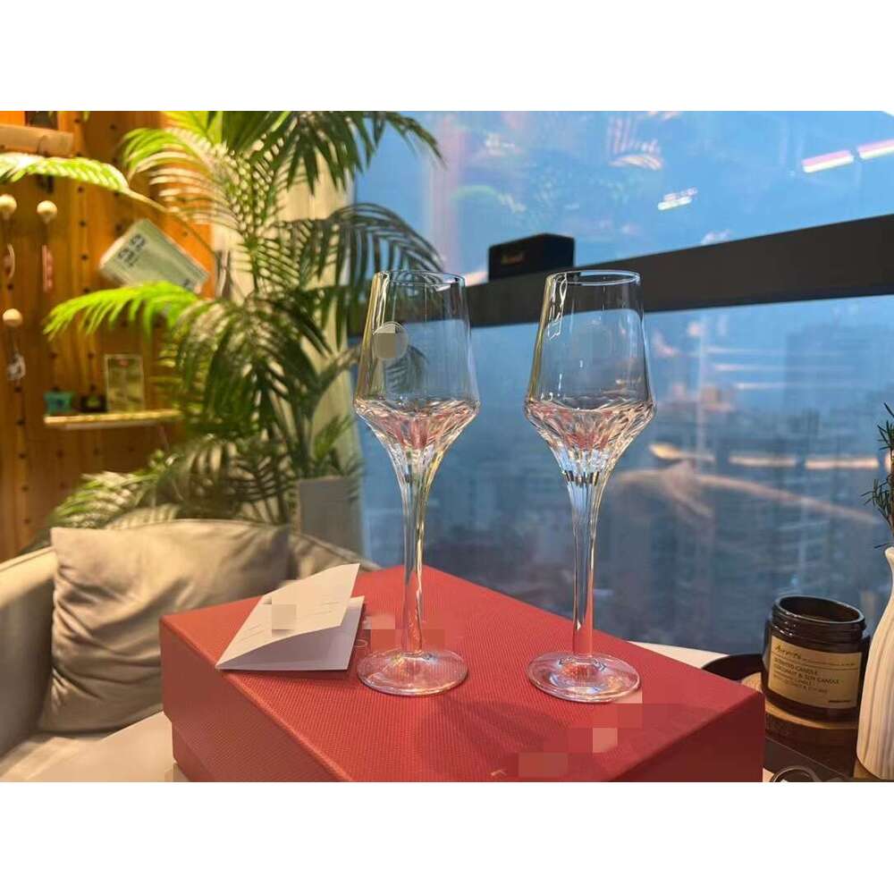 Praise Of Light Cognac Wine Glass Crystal Tall Whiskey Smell Cup Gift Box Set 12315