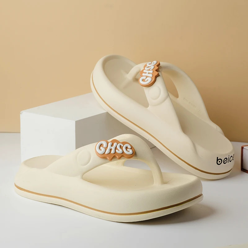 Solid Color Non-slip Leisure Couple Slippers Women Summer Beach Slippers Outdoor Women Flip Flops Breathable Beach sandals women 250519