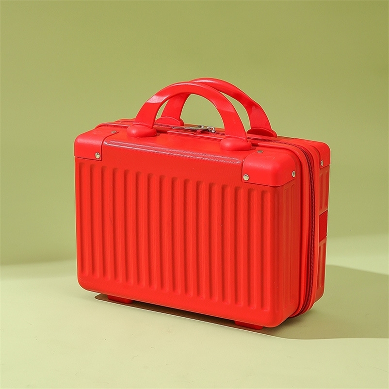 14-inch Carry-on Hand Suitcase Cosmetic Bag Small Cabin Travel Mini Suitcase Storage Box Cases Luggage for Women 250519