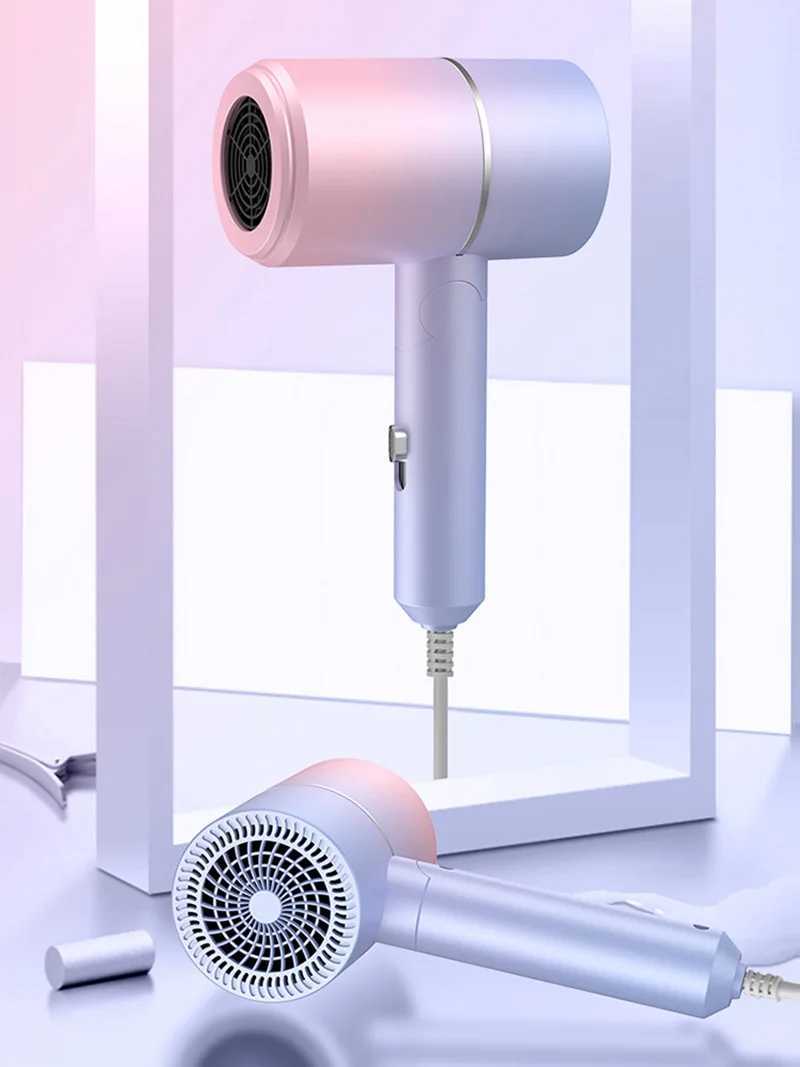 Portable Anion Hair Dryer Quick Dry with Diffuser Blue Light Hair Care Professional Foldable Home Travel Hair Care Dryer 2025 z250520
