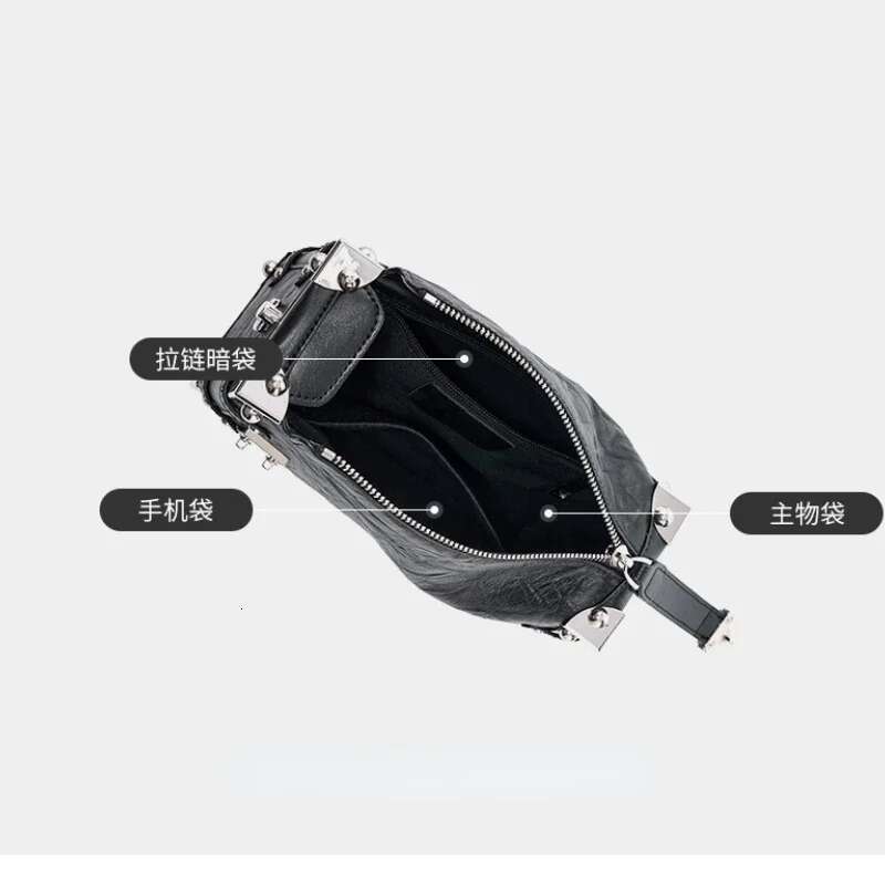 Women Genuine Rivet Handbags Female Square Soft Leather Box Shoulder Vintage Small Girls Crossbody Bag Bolsos