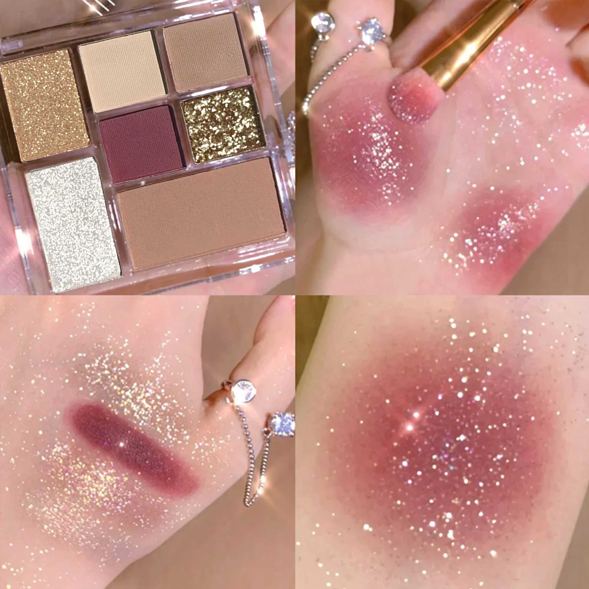 7Color Eyeshadow Disc Glitter Powder Pearlescent Matte Earth Color Nine-color Eyeshadow Makeup Beauty Eyeshadow Palette Make UpXJ250520