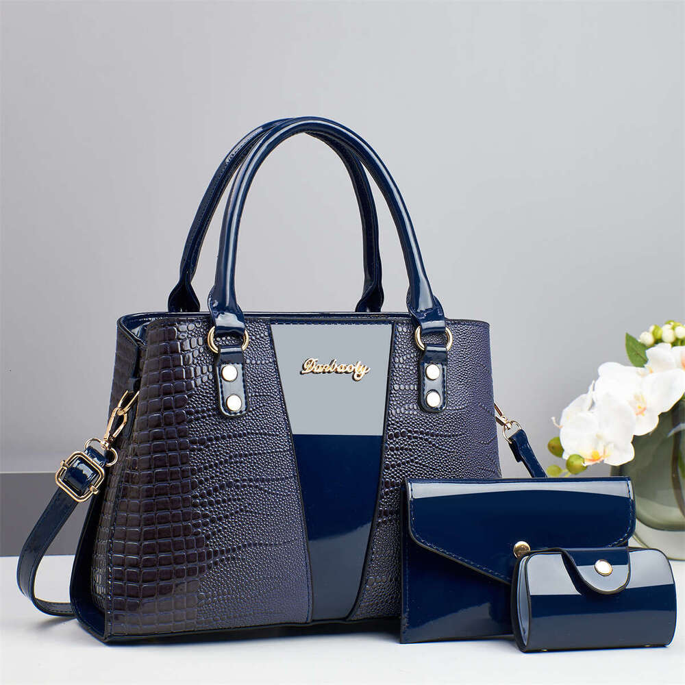 Mother and Child Taizhou Women s Handbag Crocodile Pattern Single Shoulder Crossbody Bag Piece Set Bags