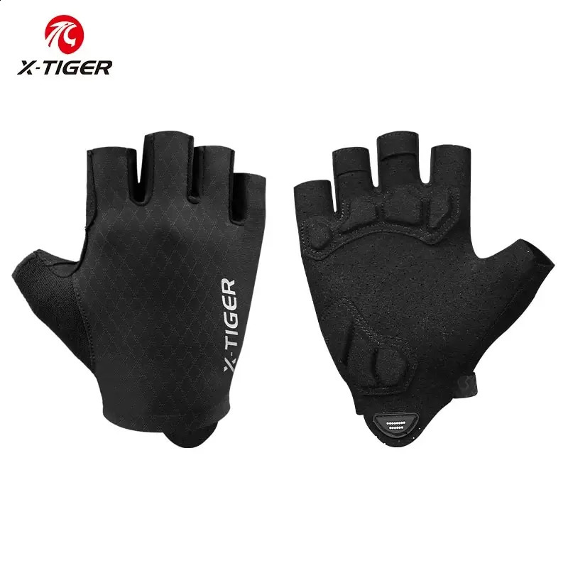 XTIGER Cycling Gloves Half Finger Shockproof Wear Resistant Breathable MTB Road Bicycle Men Women Sports Bike Equipment 250515