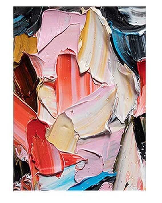 Hand-painted oil paintings, modern, simple and light luxury, abstract decorative paintings, thick texture series, entrance corridor hanging paintings 