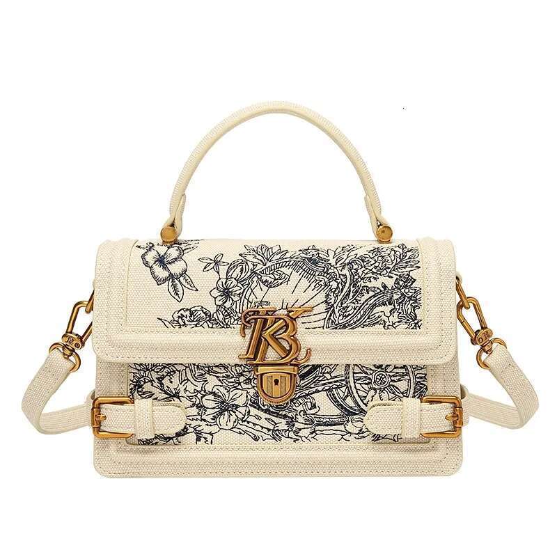 Light Brand Women's Handbag 2025 New Embroidered Fashion Designer High-End Texture Crossbody Bag