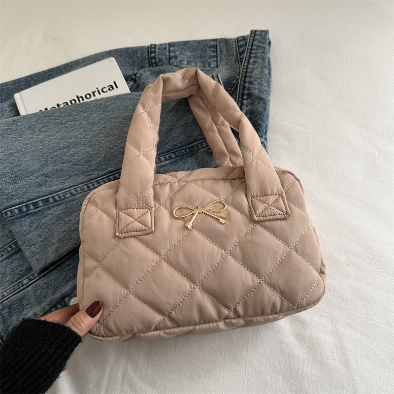 Free Delivery Designer Bag 2025 Winter Bow Casual This Year's Trendy Tote Bag Korean Edition Luxury Bag