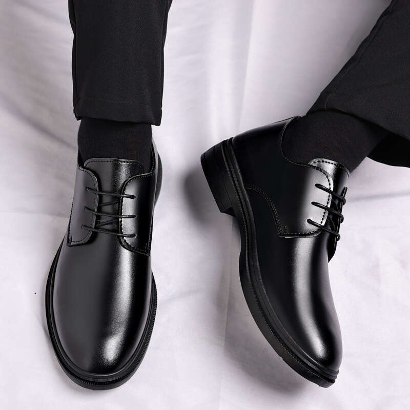 2025 New Classic Business and Leisure British Tassel Leather Men's Wedding Invisible Height Increasing Shoes