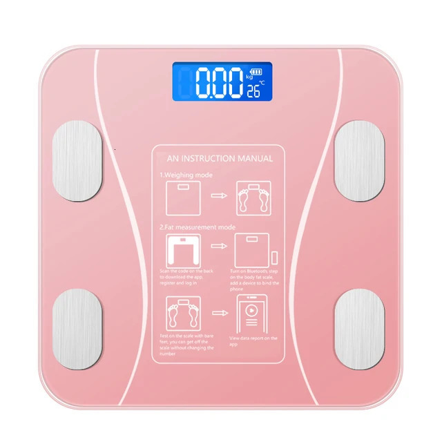 Body Fat Scale Smart Wireless Digital Bathroom Weight Scale Body Composition Analyzer with Smartphone App Bluetooth USB Charging 250513