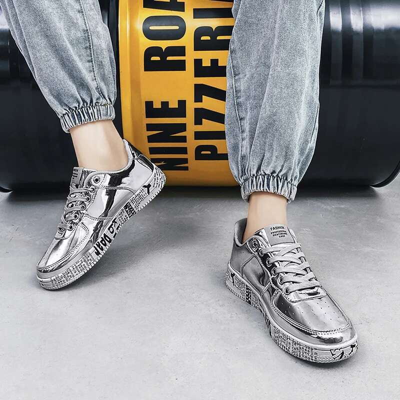 Designer casual shoes ML2025 Men's Explosive Bright Trendy Sports Student Shoes For Amateurs