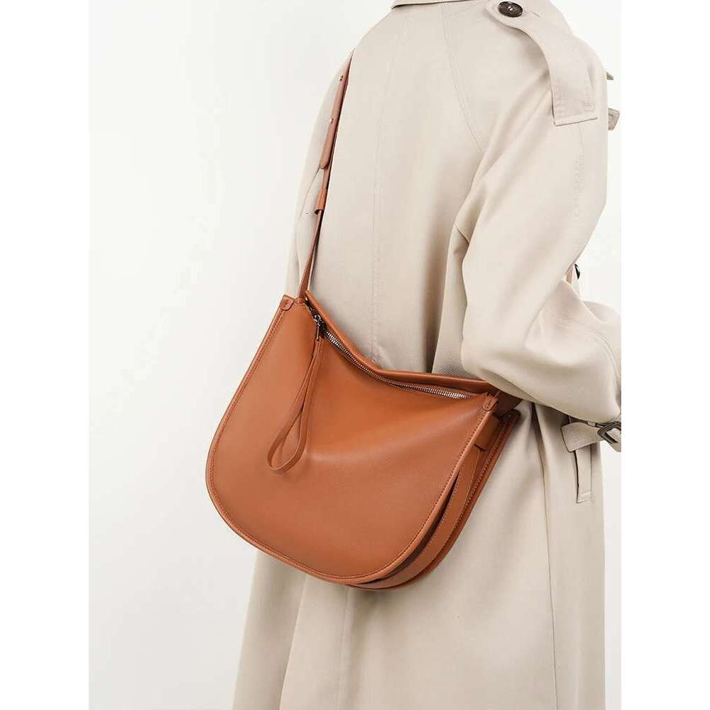Zency Minimalist Designer Women Messenger Genuine Leather Shoulder Handbags Large Capacity Tote Bag Hobofor Work