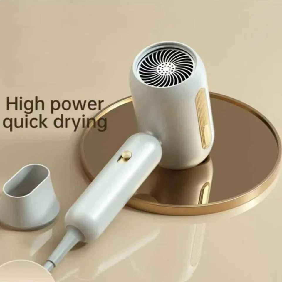Professional Salon Quality One Piece High Power Hair Dryer with Strong Air Nozzle High Speed Movement and Low Noise for Effort z250520