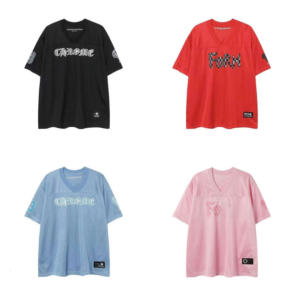 chrome Shirts Designer Mens Jersey Printed Womens Ch T-shirt Cotton Casual Tees Chrome Short Sleeve Hip Hop Streetwear Lightweight Breathable tshirt US Sizes