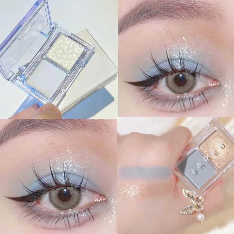 Matte Glitter Eyeshadow Palette Blue Purple Punk Smokey Cool Toned Eyeshadows Powder Waterpoof Nude Eye Pigments Women Cosmetic W250520