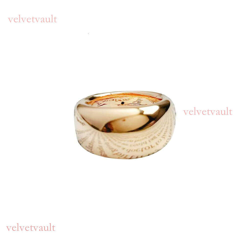 Lin Yin's unique ring with smooth gold silver mirror, fashionable luxury and fashion expert IGI certification
