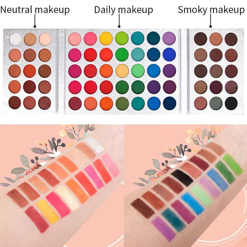 VERONNI New Makeup Eyeshadow Palette Gorgeous Me 65 Colors Pressed Glitter Eyeshadow Palette Color Board Palette W250520