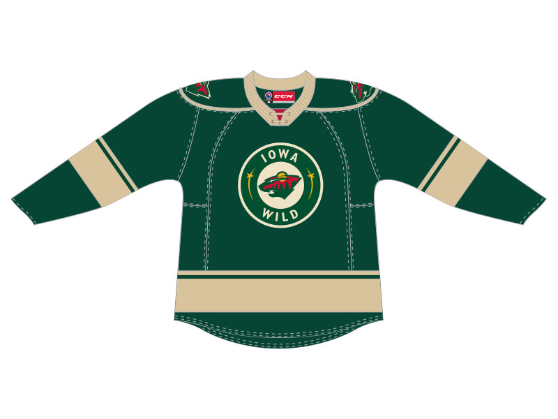 Iowa Wild Hockey Hockey Jerseys Custom ANY NAME NUMBER