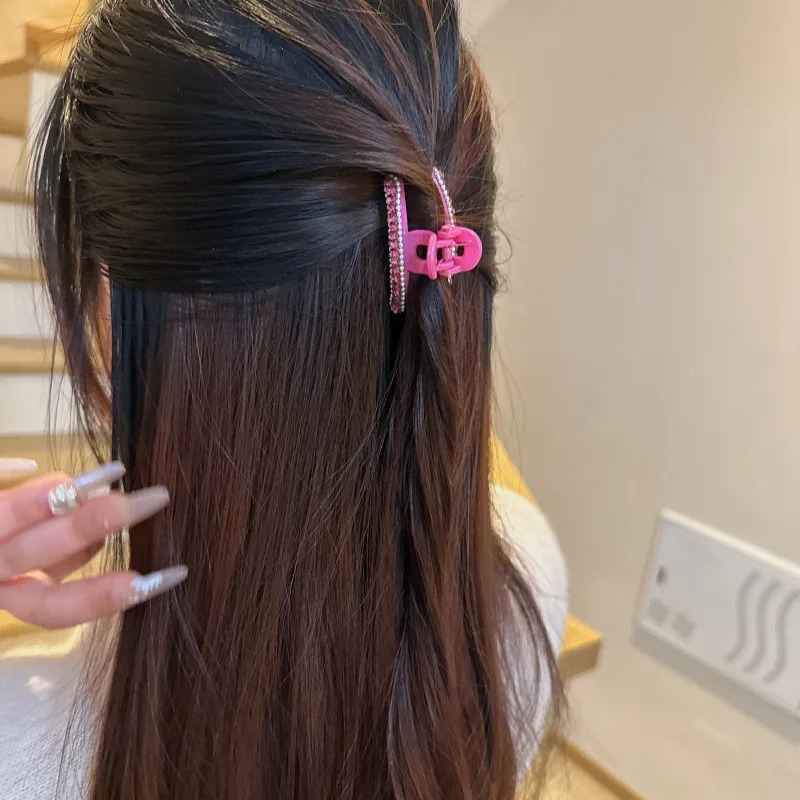Classic Versatile Mini Pearl Hair ClipsSpring Sparkling Rhinestone Colorful Accent Clips for Bangs Flyaways Stylish Hold 250517