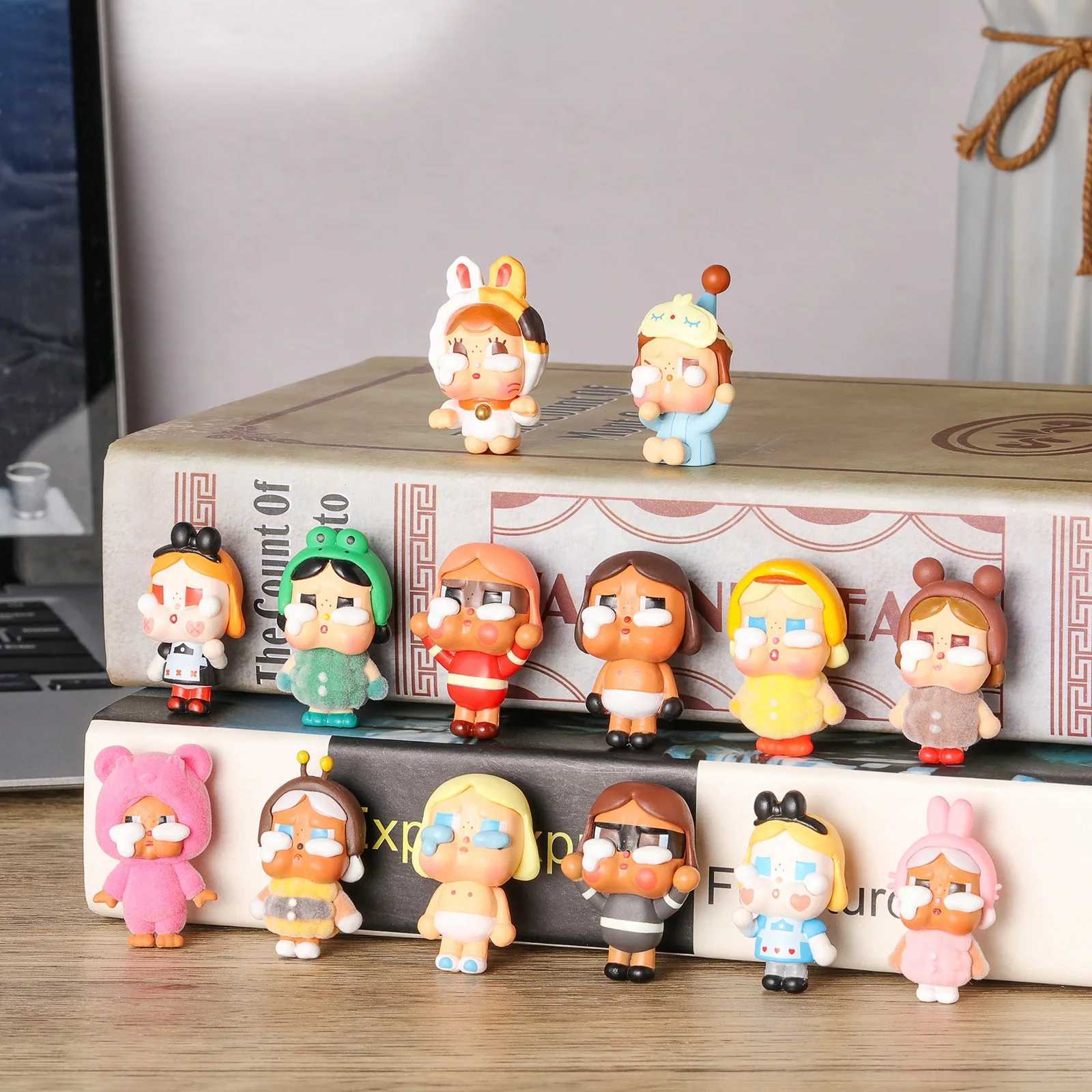 Mini Popmart Cry Baby Series Cute Mini Figure Blind Box Collectible Rand Mysterious Surprise Gift Clearly Define The Sle Box Y250517