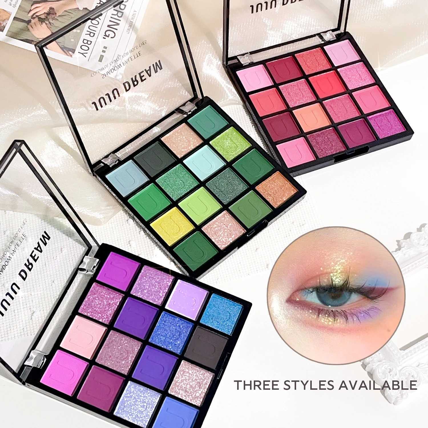 16 Colors Eyeshadow Palette Koi Mermaid Palette Wizard of Oz Pearlescent Matte Fine Glitter Macaron Eyeshadow W250520