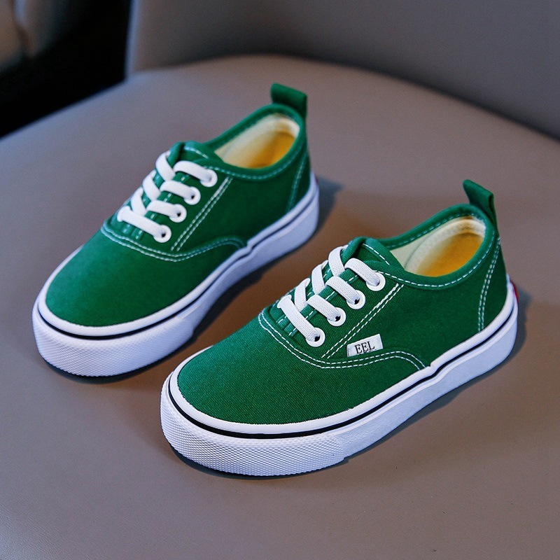 Ddmyshoesvip Children S Fashionable Board New Style Girls Solid Color Canvas Simple Children S Shoes Boys Soft Soled Casual Shoes