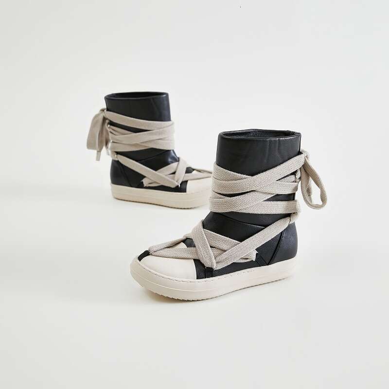Couple's New NEW TOP Thick Sole High Top Size 44, Women's Shoes, Personalized Five Star Snow Boots, Men's