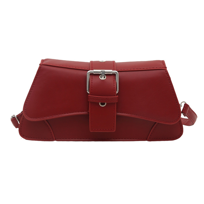 Free Delivery Designer Bag Niche Design American Hot Girl Motorcycle 2025 Female Leather Underarm Bag Single Shoulder Hand Luxury 8520