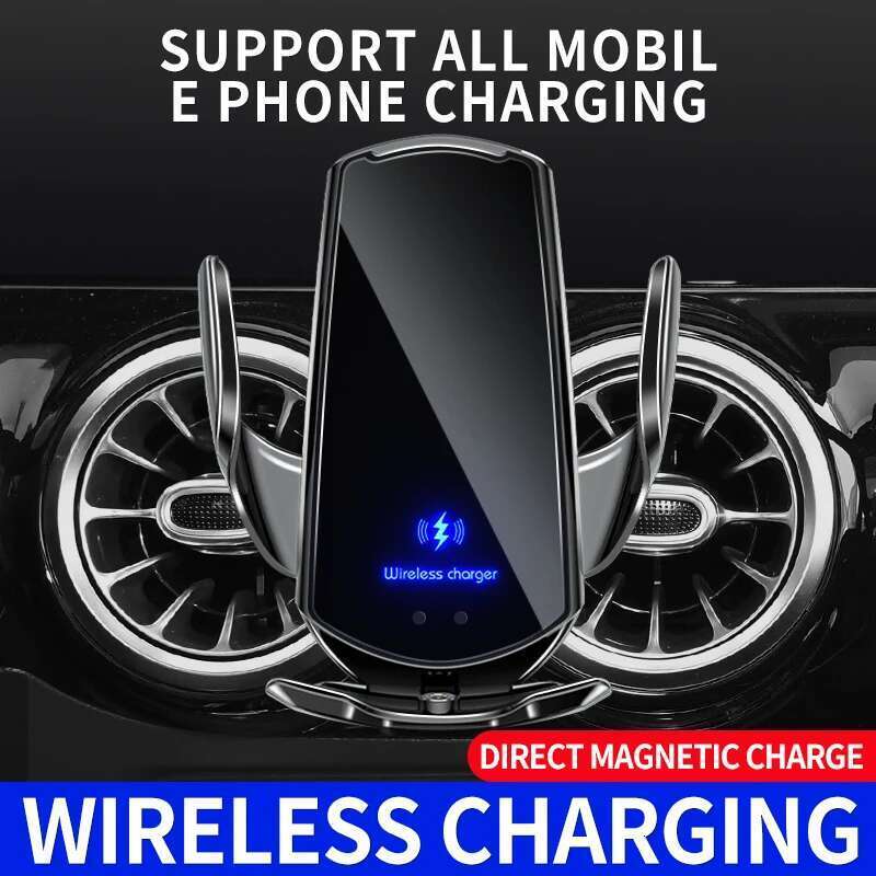 30W Wireless Charger Magnetic Automatic Car Mount Phone Holder For iPhone Xiaomi Samsung Infrared Induction Fast Charging