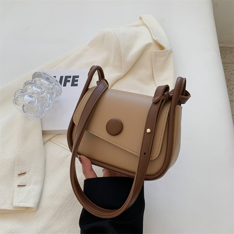 2025 new fashionable casual commuting crossbody bagniche design women's shoulder bagsmall square bag color collisionretro fashion designer casual