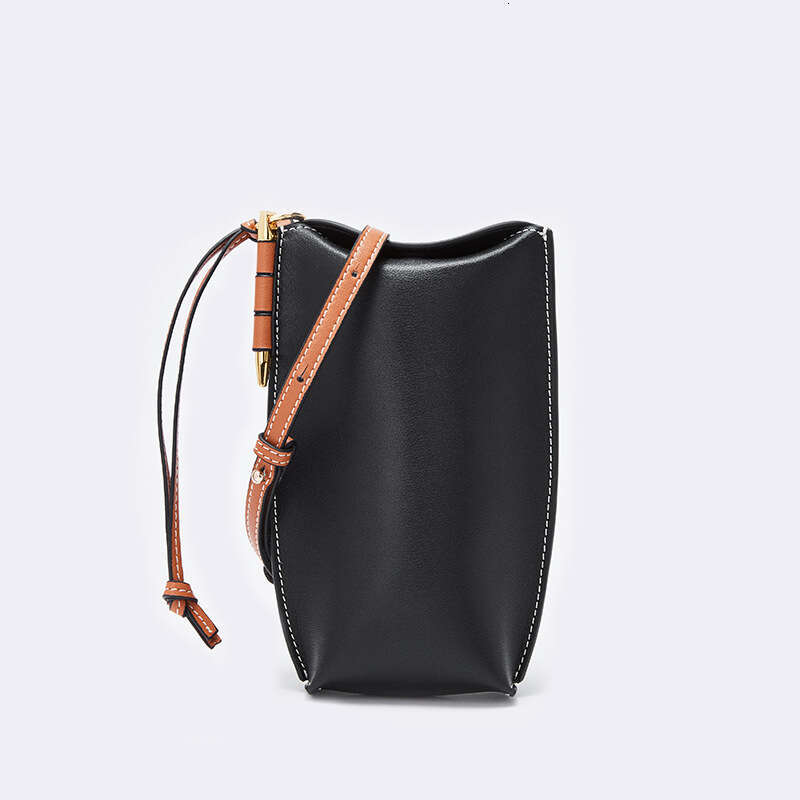 New Fashionable Mini Genuine Leather Women's Bag Single Shoulder Crossover Mobile Phone Bag For Women