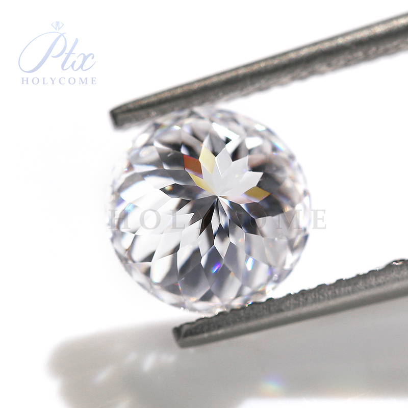 Portuguese Cut Round Moissanite Wholesale Factory Direct Sales D VVS1 Grade GRA Certificate Synthetic Loose Moissanite Diamond Stone