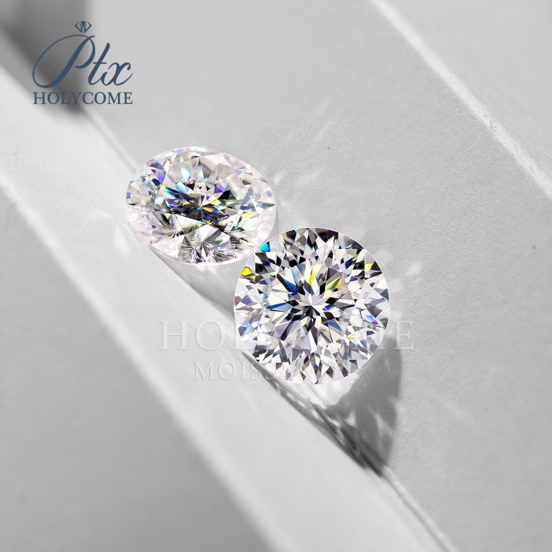 Plum Blossom Cut Round Moissanite Wholesale Price Synthetic D Color VVS1 Loose Moissanite Stones GRA Certificate Diamond Jewelry Moissanite