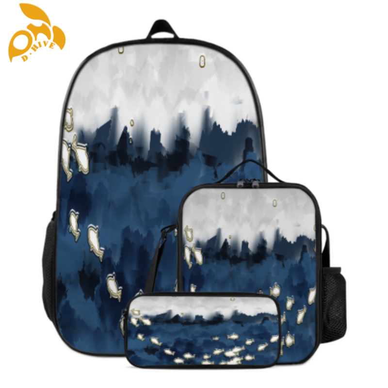 Free shipping: top fashion designer custom round beige, white and black semi-long lightweight, simple and portable casual schoolbags, insulated meal b