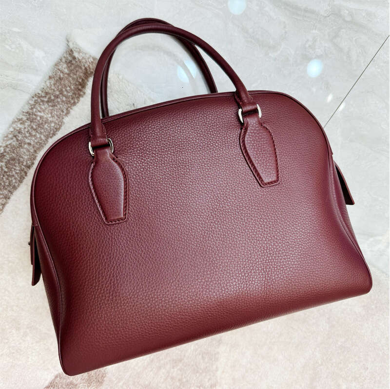 Tote Bag Bowling Large Capacity Boston Bag Women S Headband Imitation Deer Leather High End Feel Portable Briefcase Versatile Lady Bags