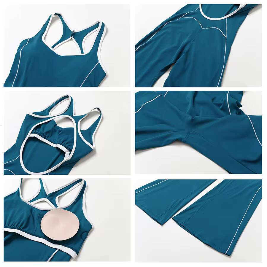 DHEssentials High Quality Breathable Sleeveless Athleisure Wear Fashion Playsuits Spandex Bodysuits Yoga Jumpsuit for Women