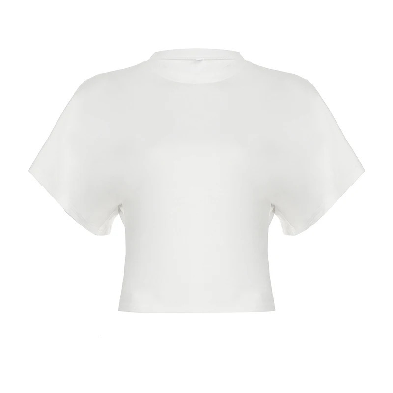 Fashion Simple Causal Solid Slim Fit Women TShirts Summer Trendy Base AllMatch Shirts 250520