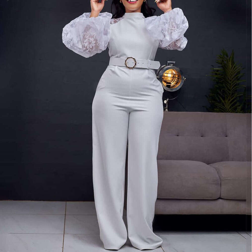 Women's Wear Women's Spring New Long Sleeved High Waist Elegant And Sexy Jumpsuit
