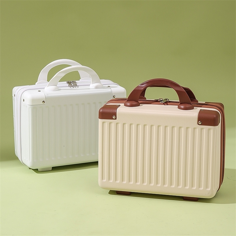 14-inch Carry-on Hand Suitcase Cosmetic Bag Small Cabin Travel Mini Suitcase Storage Box Cases Luggage for Women 250519