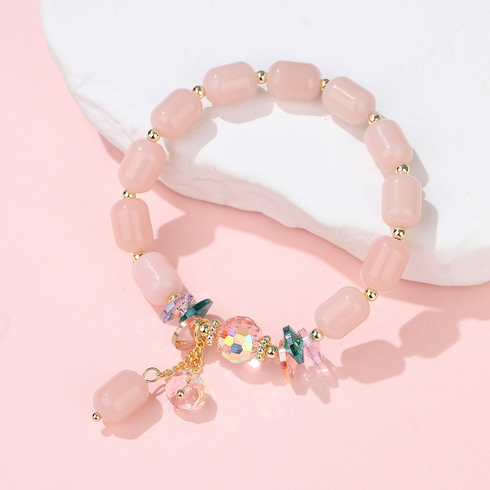 Temple fairy sweet forest style bracelet, navy blue treasure crystal, luminous stone, couple's accessory