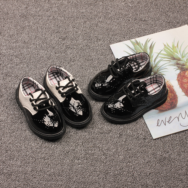 Ddmyshoesvip Children S Spring And Autumn Boys Black Dance British Style Small Leather Shoes Girls Wedding Versatile Performance Shoe Trend
