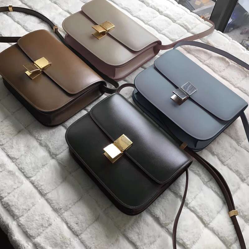Tofu new box stewardess genuine leather women s single shoulder crossbody cowhide small square bag simple
