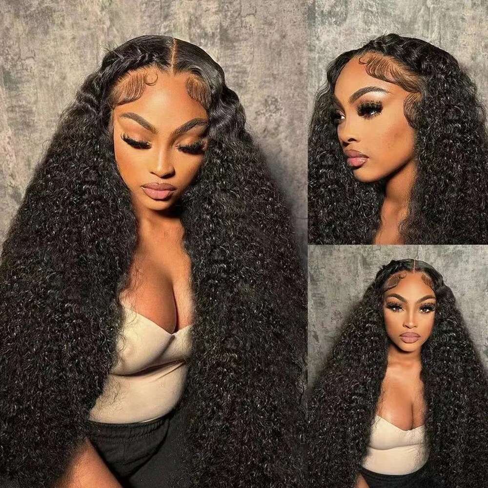 250 Density Deep Wave 13x6 13x4 HD Frontal 30 Inch 360 Full Lace Front Kinky Curly Glueless Human Hair Wig