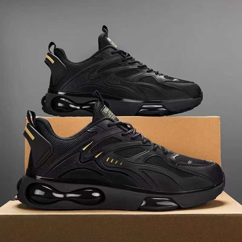 Spring breathable casual trendy versatile mesh running and sports shoes, thick soles, wear-resistant men's shoes
