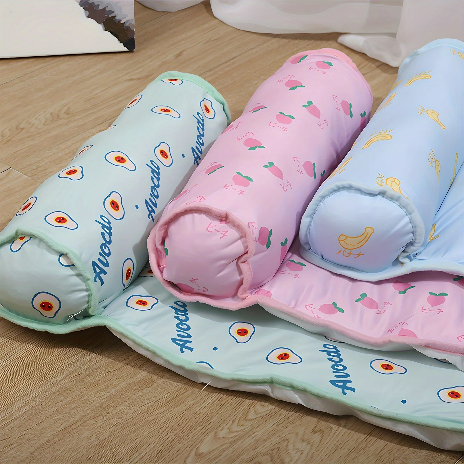 Cooling Pet Mat with Pillow - Non-Slip Comfortable Dog Cat Bed for All Sizes - Ideal for IndoorOutdoor Use Pet Cooling Mat 250519