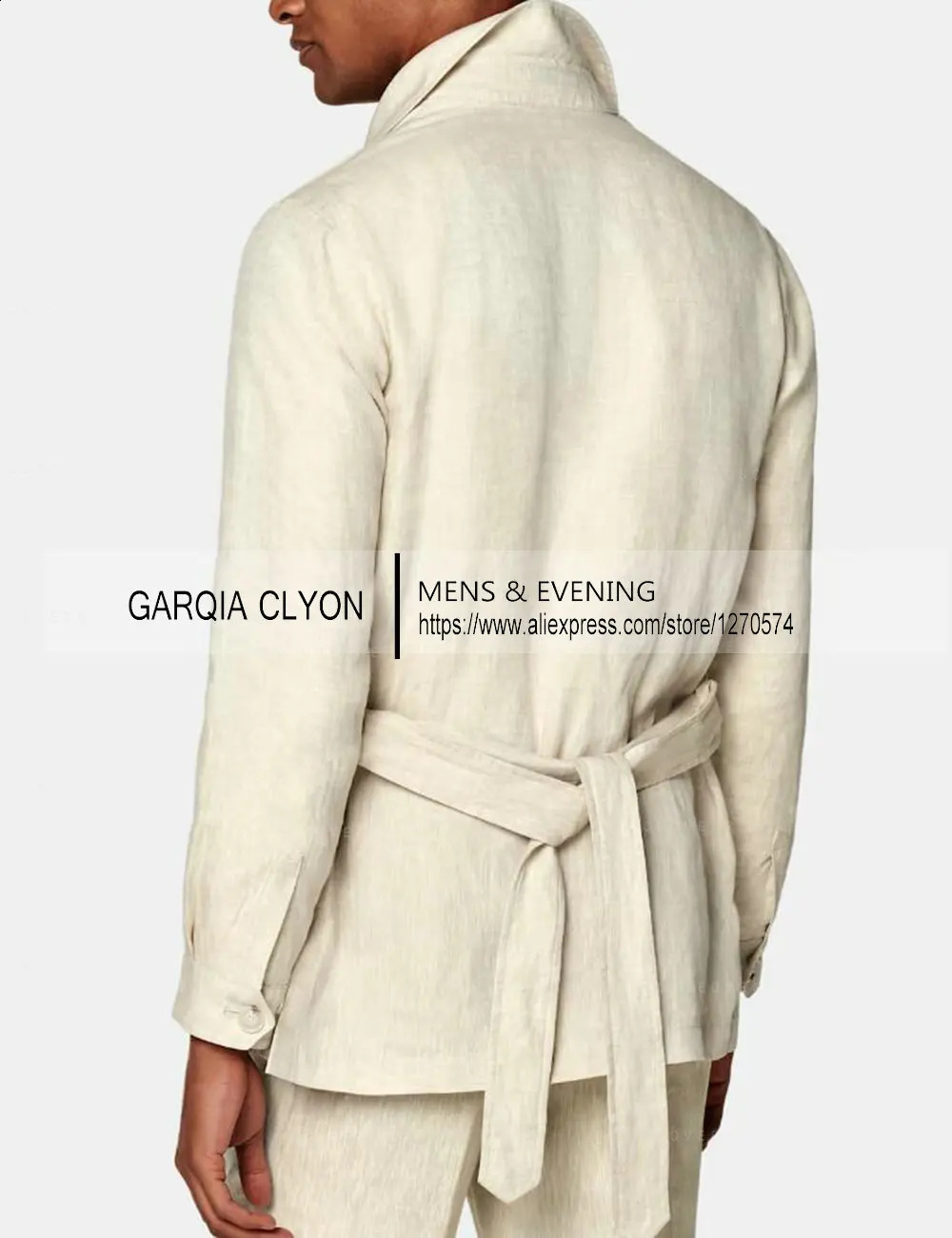 2 Pieces Linen Mens Suits With Belt Tuxedo Summer Casual Style Groomsmen For Wedding Blazer Pants 250519