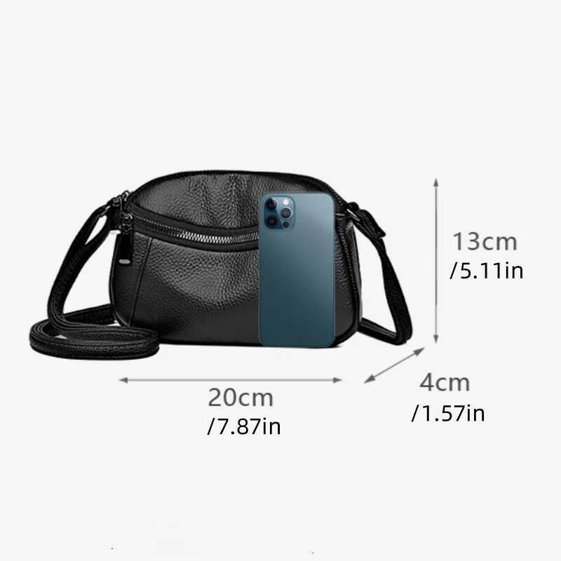 New Patchwork Single Shoulder Crossbody Head Layer Cowhide Small Bag Advanced Fashion Simple
