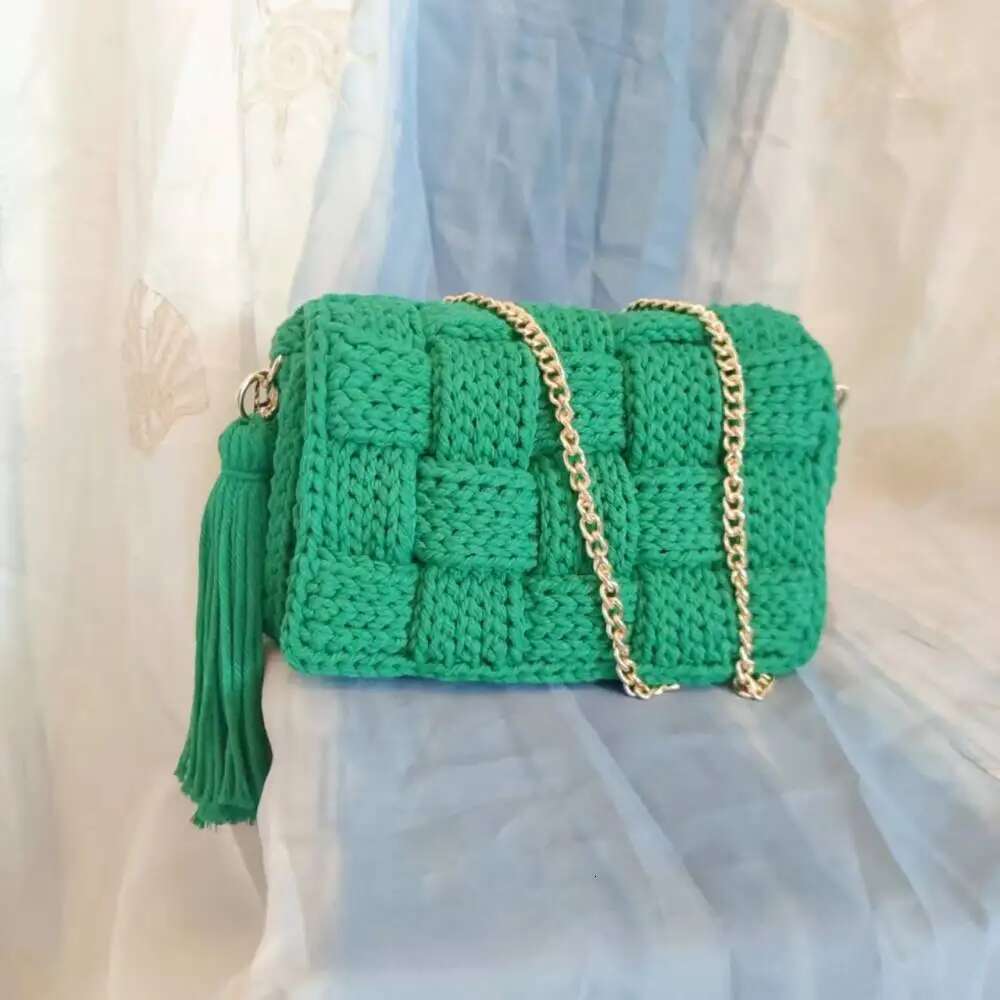 Handmade Crochet Boho Chic Crossbody Square Gran Tote Handbag Shoulder Vintage Style Hippie Summer Beach Bag